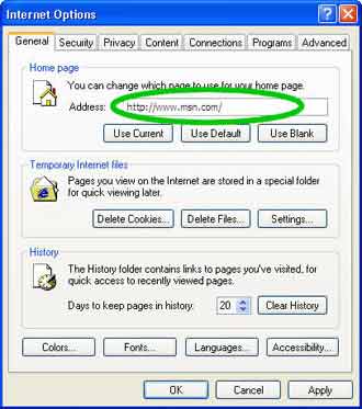 Make Internet Explorer your Homepage!